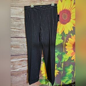 Black Striped Women's Pants